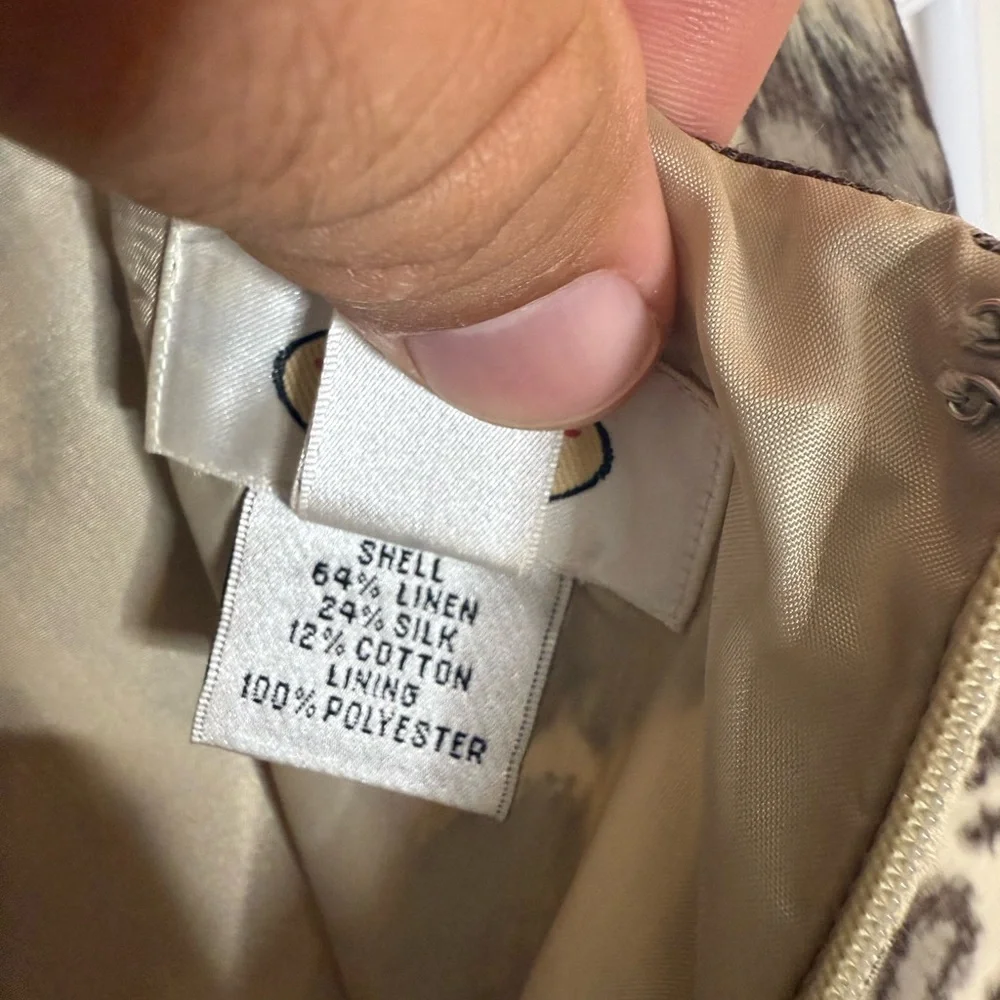 Talbots Animal Print A-Line Skirt - Picture 9 of 13